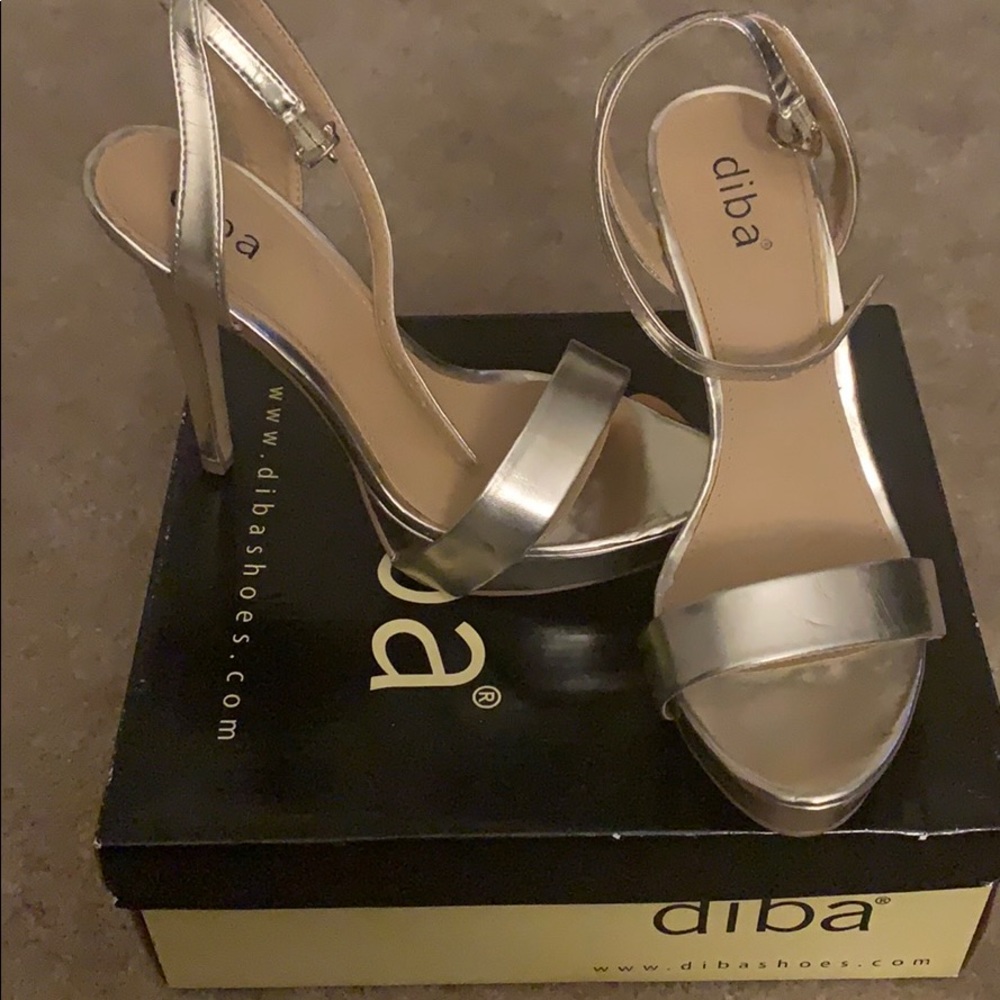 Gold platform sandals